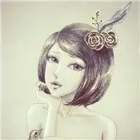 手绘女孩图片头像唯美微信头像图片大全