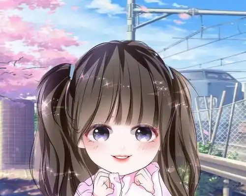 女神节快乐优雅的女生手绘头像,给生活加点色彩
