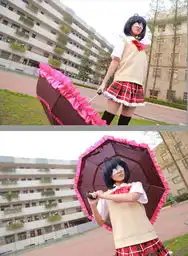 15岁徐娇卖萌cos动漫美少女假小子瞬间变女神