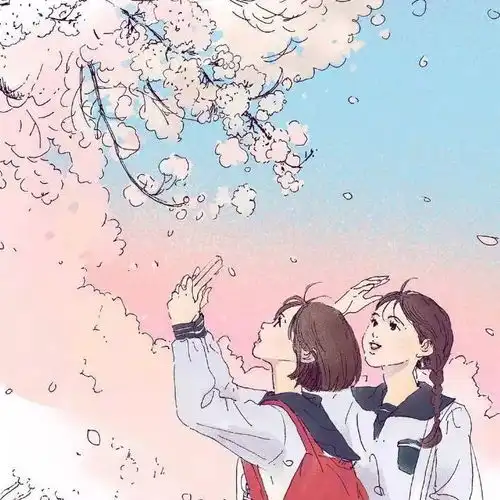 插画头像女生简约气质吧