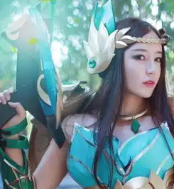 王者荣耀虞姬森之风灵cos高冷女神范