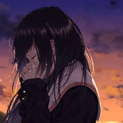 丧系列女头黑暗丧风格女头像