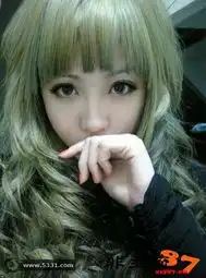 绿头发头像女生wink
