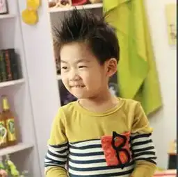 现在两三岁的小男孩流行什么样的发型三岁男童流行发型图片
