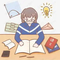 漫画头像女手绘小学生素