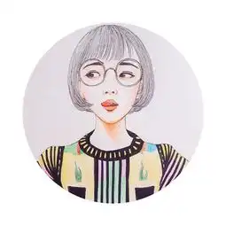 qq头像女生欧美短发卡通