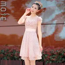 墨色2013新款修身显瘦甜美时尚淑女装大码短袖碎花雪纺连衣裙夏季