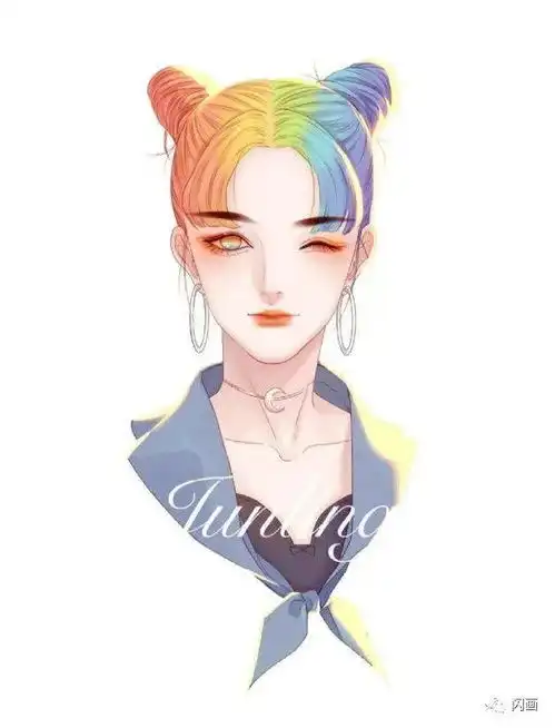 发光的头像送给美的发光的小姐姐