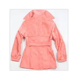 凡妮女装2011春翻领双排扣四叶草图案幸福小女人中长款风衣