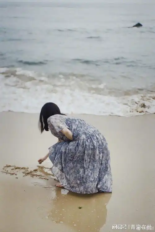 景甜海边诗意照片,浪漫优雅