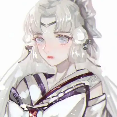 动漫女生手绘偏古风头像