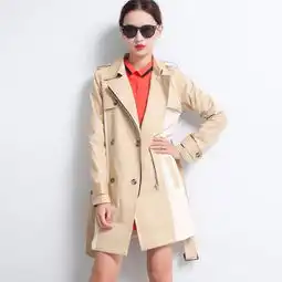 春秋女装欧美风单排扣修身大衣拼接雪纺拉链堆糖,美图壁纸兴趣社区