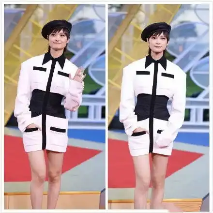 金鸡女星生图翻车赵薇方脸刘诗诗身材差,关晓彤裙子都调出色差