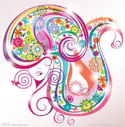 创意美女头形图片