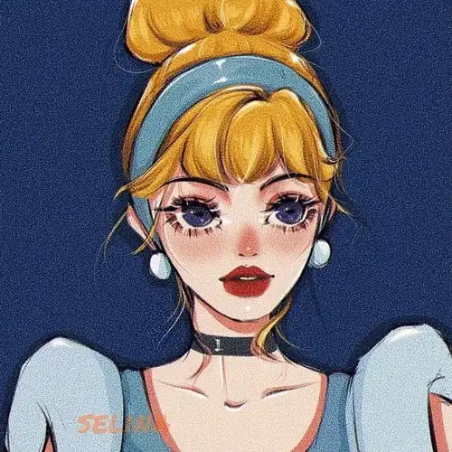 女生头像公主的眼睛都是清澈的