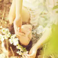 带花意境唯美女生头像微信头像图片大全