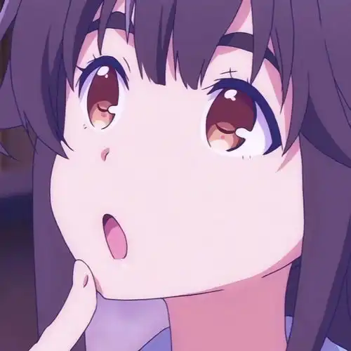 动漫女头,紫色头发太仙了