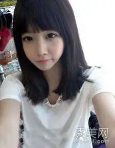 流行韩式中长发图片直发清新更减龄