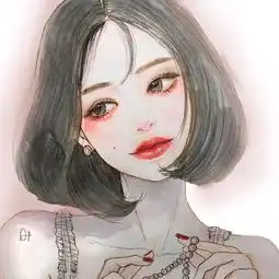 用水彩画的艺术,表现绚丽夺目小姐姐形象,挥洒艺术的畅想