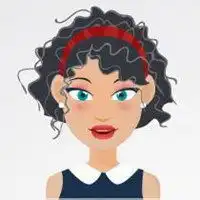 羊毛卷美女卡通头像微信头像图片大全