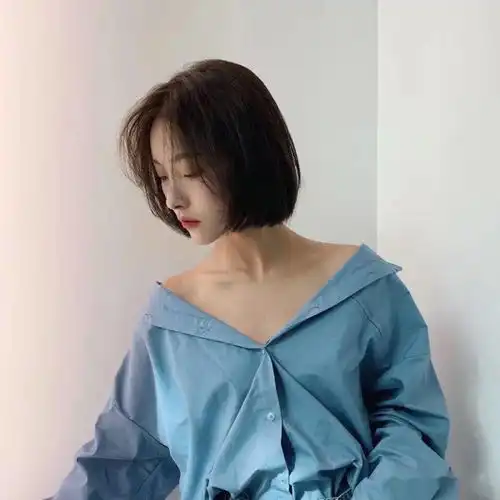 2021流行免打理网红一刀切短发100款