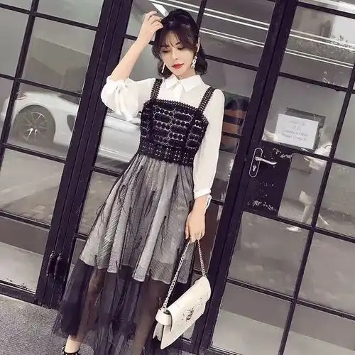 高级的女头像网纱裙