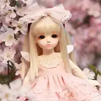 可爱的大眼芭比娃娃qq头像卡通头像