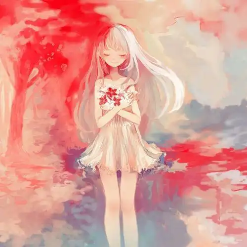 女生唯美头像卡通画师