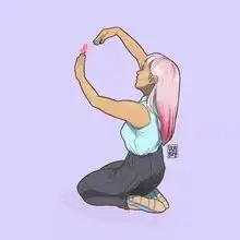 插画女孩az