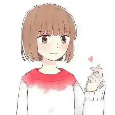 情侣头像三好学生红领巾女