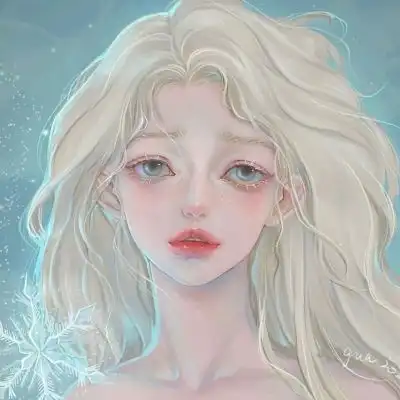 神仙女头插画女生头像
