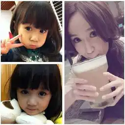 可爱小女孩头像大眼睛揭
