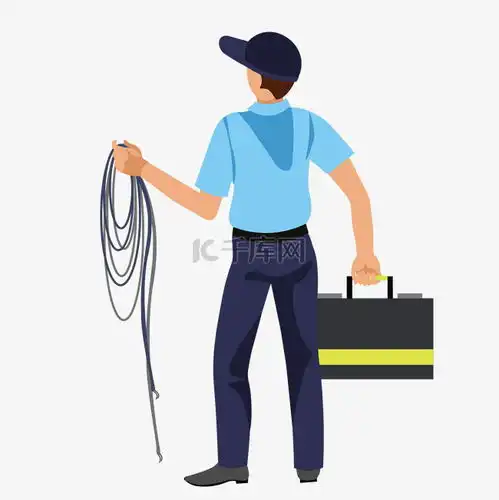 卡通维修人员矢量素材图片免费下载千库网