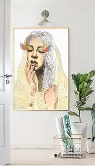 tif不分层化妆卡通美女