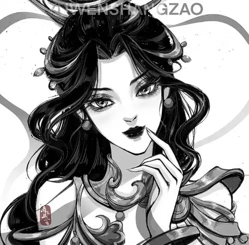 王者荣耀女英雄黑白头像