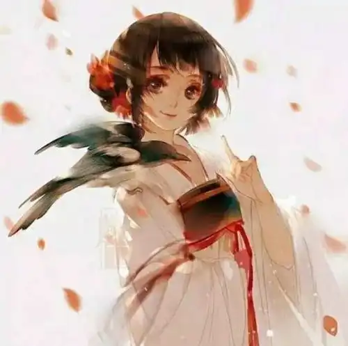 呆萌头像古风女生白蛇图