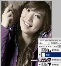 photoshop调出美女图片个性的暗调黄紫色