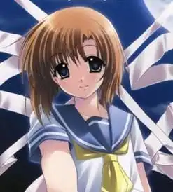 蓝色校服的学生情侣头像