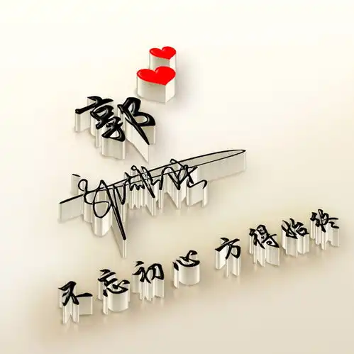 你的微信头像做好了,40张3d精致连笔签名头像,请查收