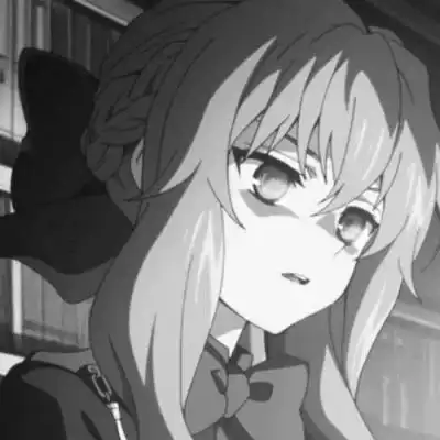 二次元女生抑郁头像卡通