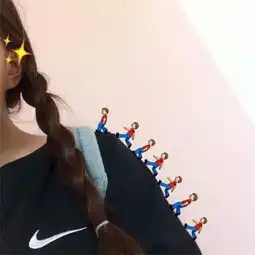 女孩侧脸头像竖屏壁纸冷