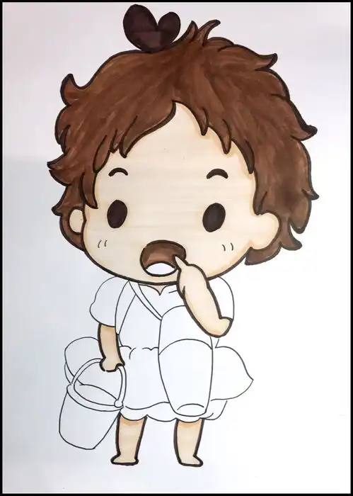 马克笔手绘波妞