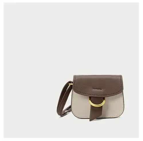 小童马大容量百搭ins撞色双肩包女高级感真皮女包买大送小时尚背包c