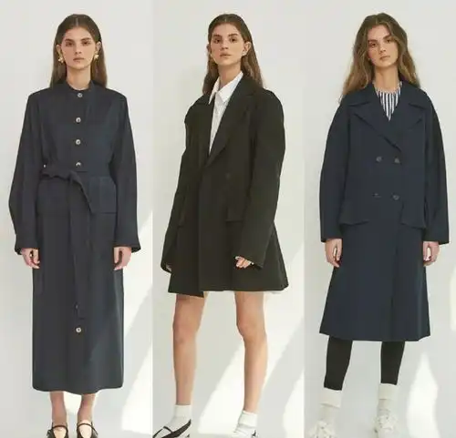 职场女人的秋冬季外套穿搭,用简约高级的风衣来打造,超实用