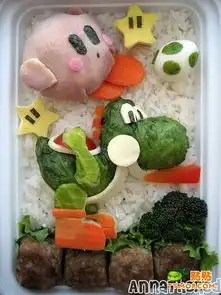 心灵手巧的女友制作的图形便当......