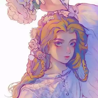 女生头像卡通高级质感