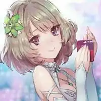 女生白色简约头像动漫女