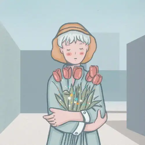 插画女头像系列