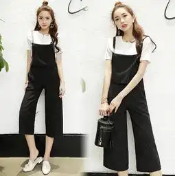 夏季背带裤搭配技巧,秒变元气少女