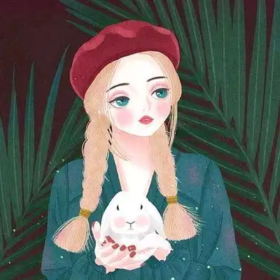 好看插画女生头像,高清插画女生头像图片